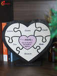 Heart Puzzle Pieces Sign